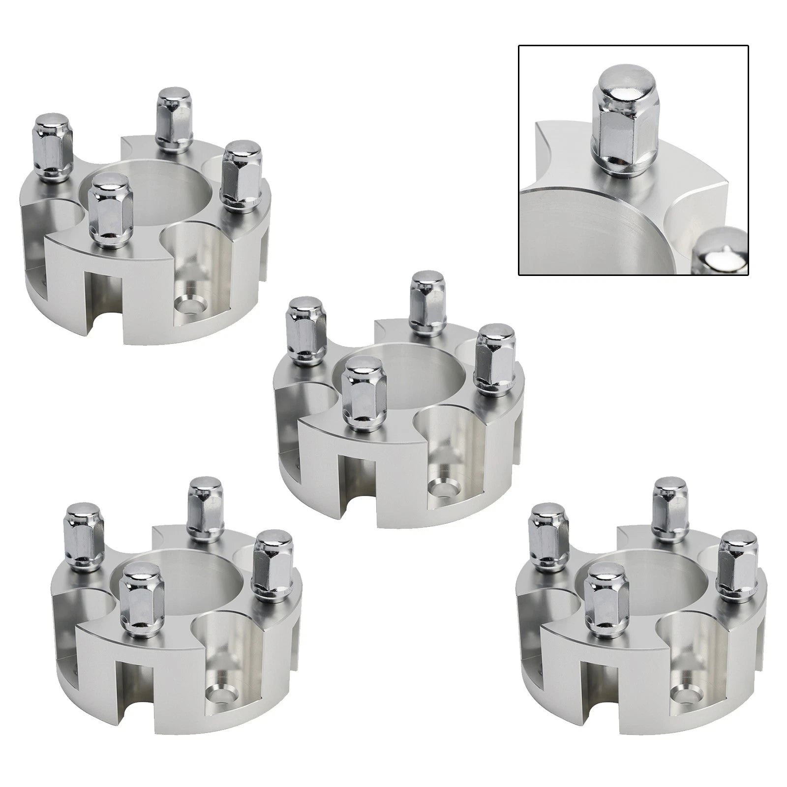2 Inch Wheel Spacers Kit with Lug Nuts for Yamaha Club Car EZGO