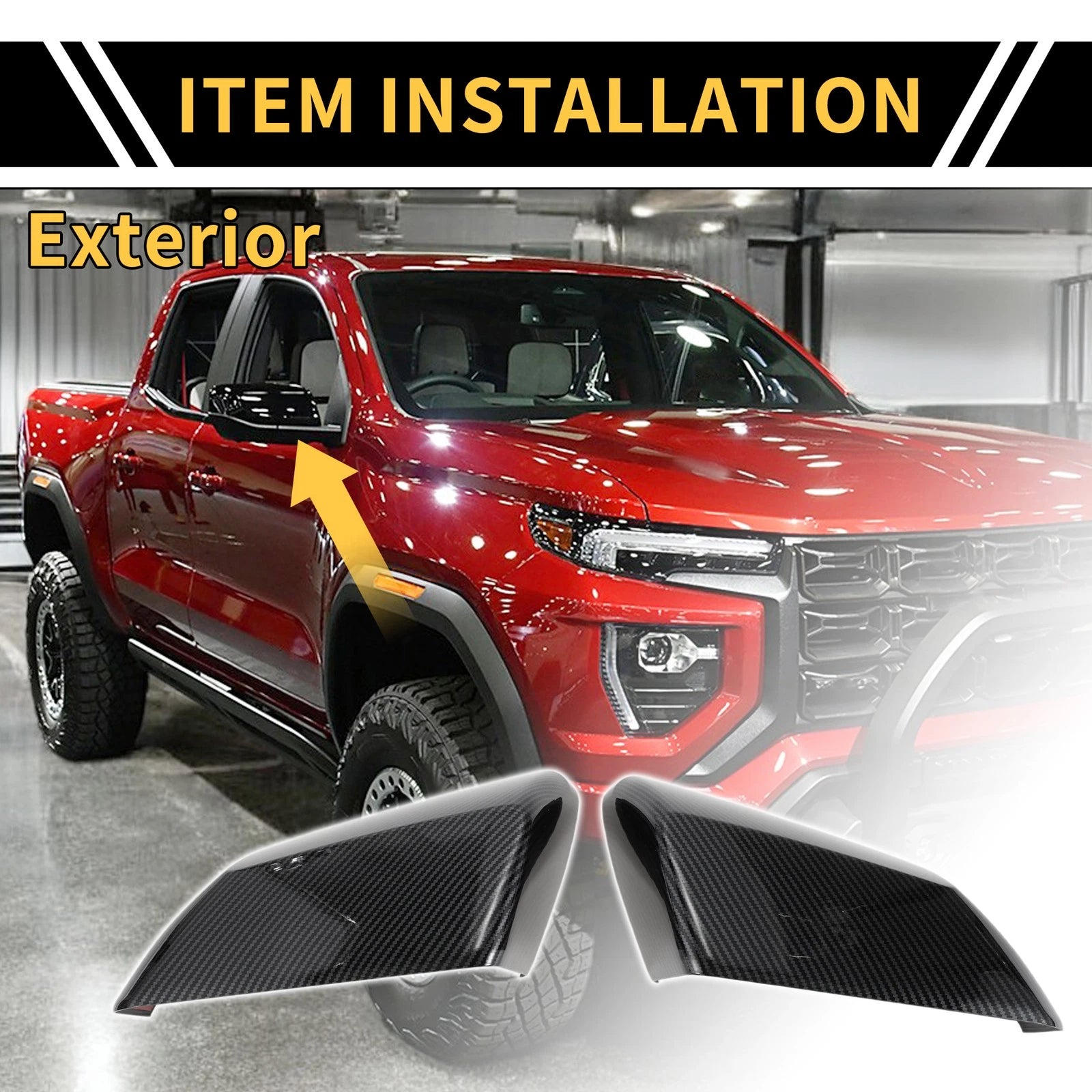 Exterior Rearview Mirror Cover Replacement for Chevy Colorado (2023–2024)