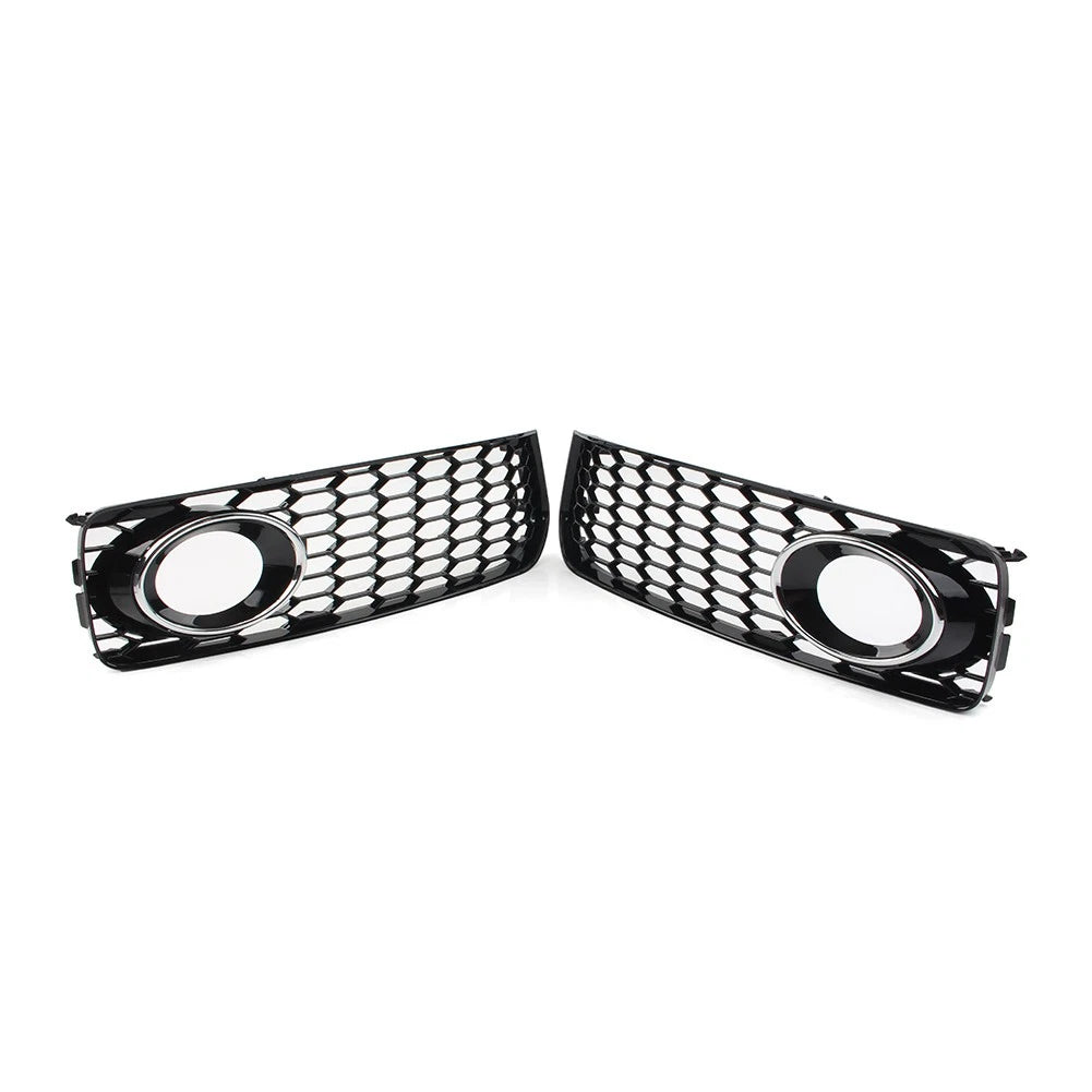 Honeycomb Front Bumper Fog Light Grille Cover for Audi S5 A5 B8 RS5 (2008–2012)