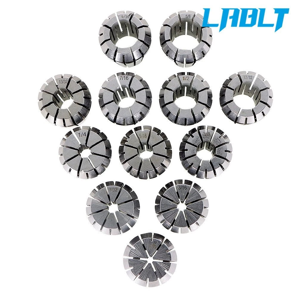12Pcs ER25 Spring Collet Set 1/8"-5/8" for CNC Milling Machine