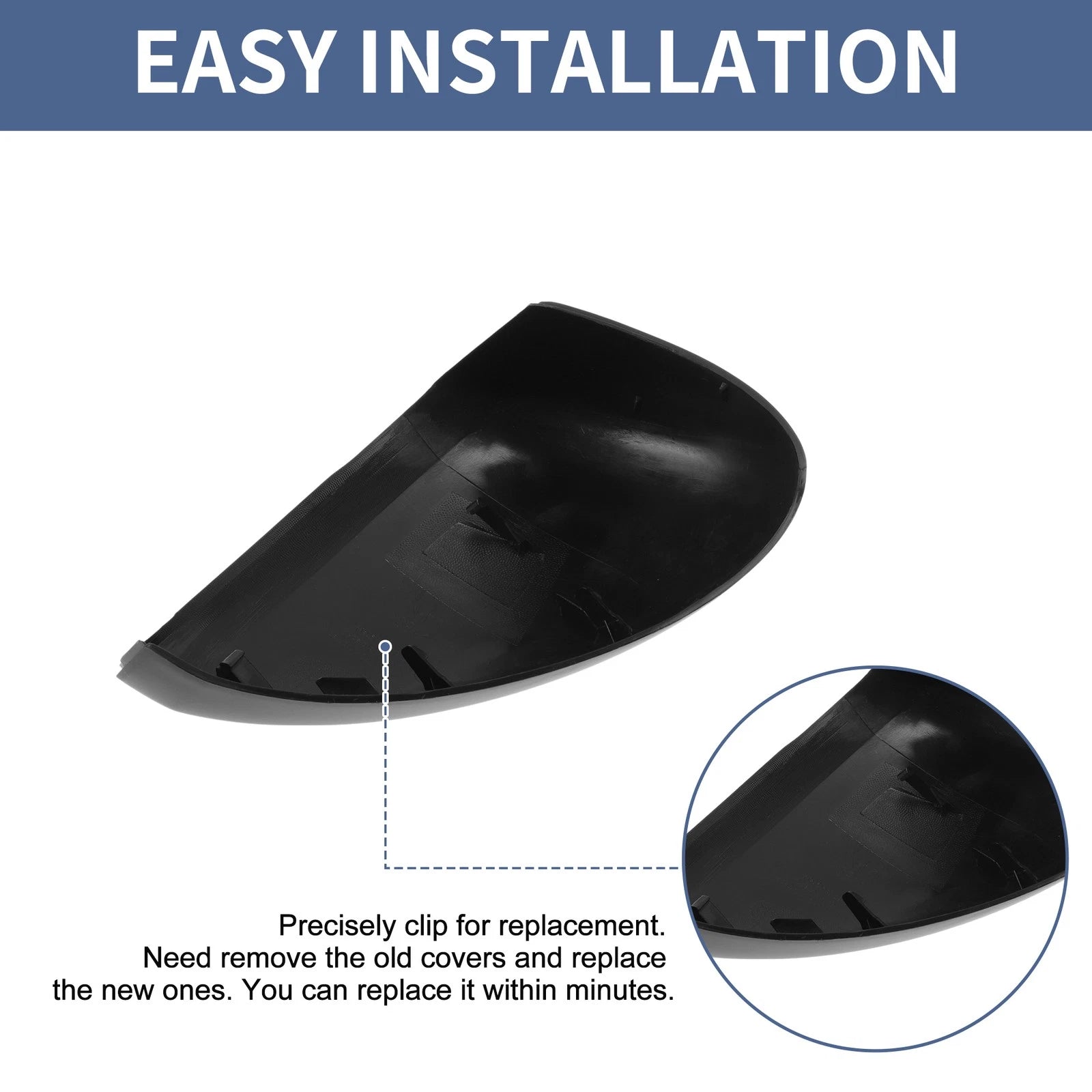 Left Passenger Side Mirror Cover Cap for Citroen C3 II (2010–2016)