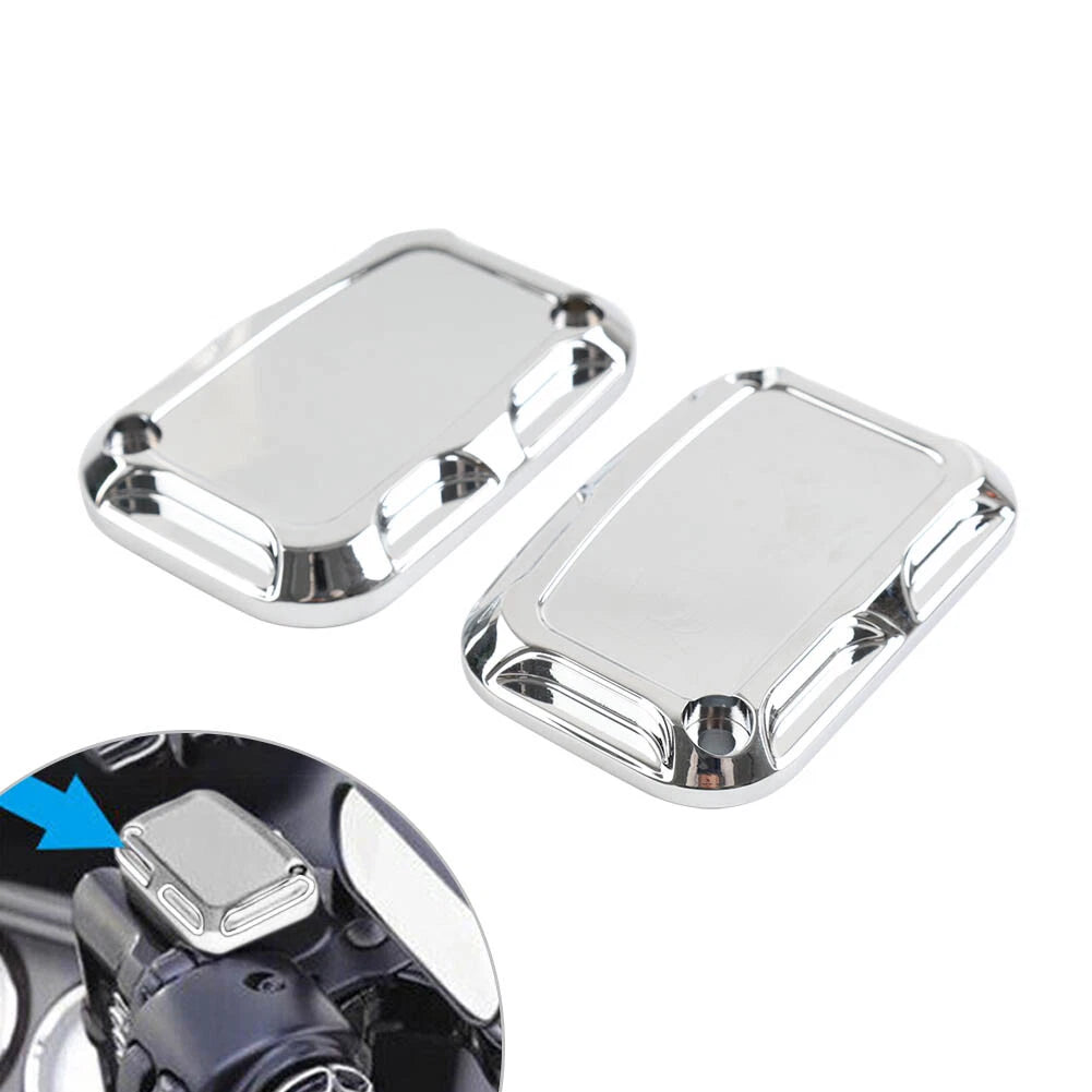 Front Brake Master Cylinder Covers for Harley Street Glide, Road King, V-Rod (Pair)