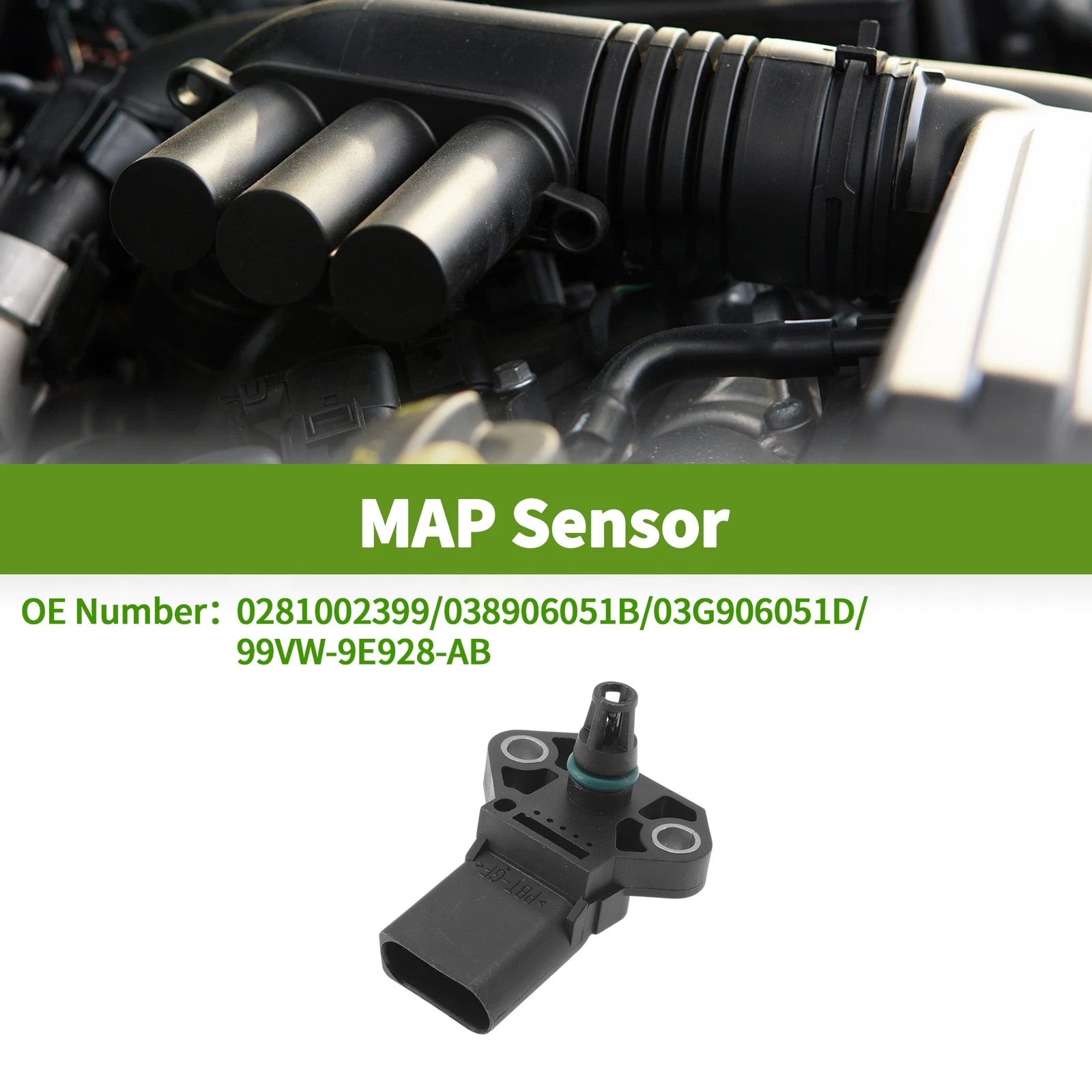 MAP Sensor No.0281002399 for Audi A3 1.4 TFSI (2007–2012)