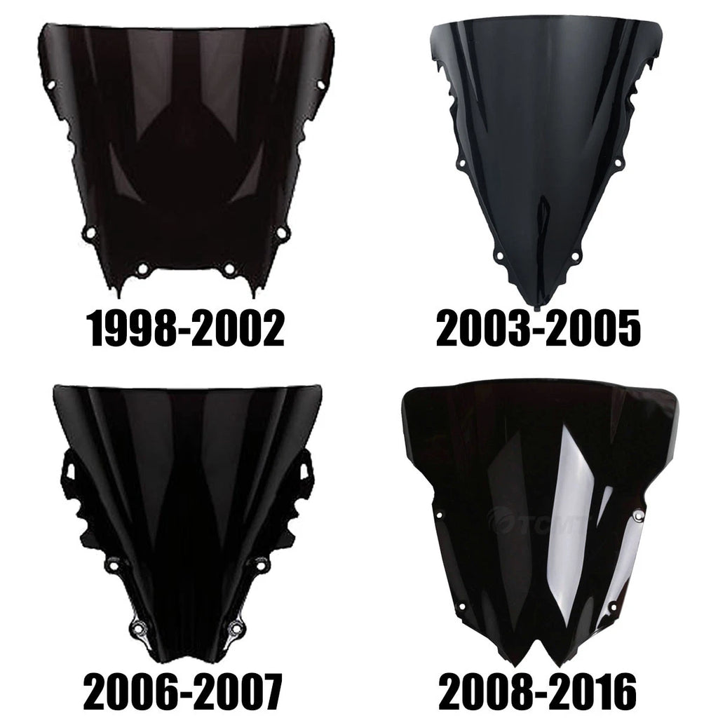 Dual Bubble Windshield for Yamaha YZF R6 (1998–2016)