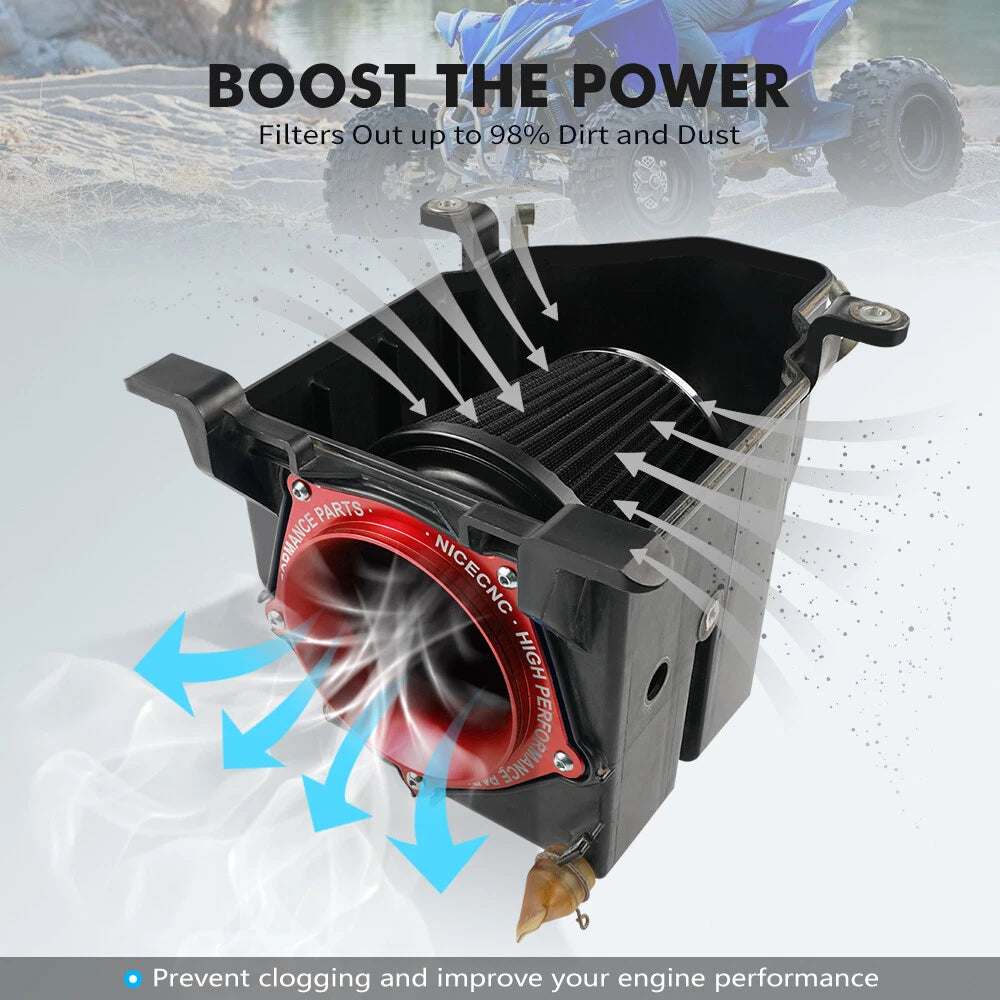 Air Filter Intake Kit with Holder for Yamaha YFZ450 (2004–2009, 2012–2013)
