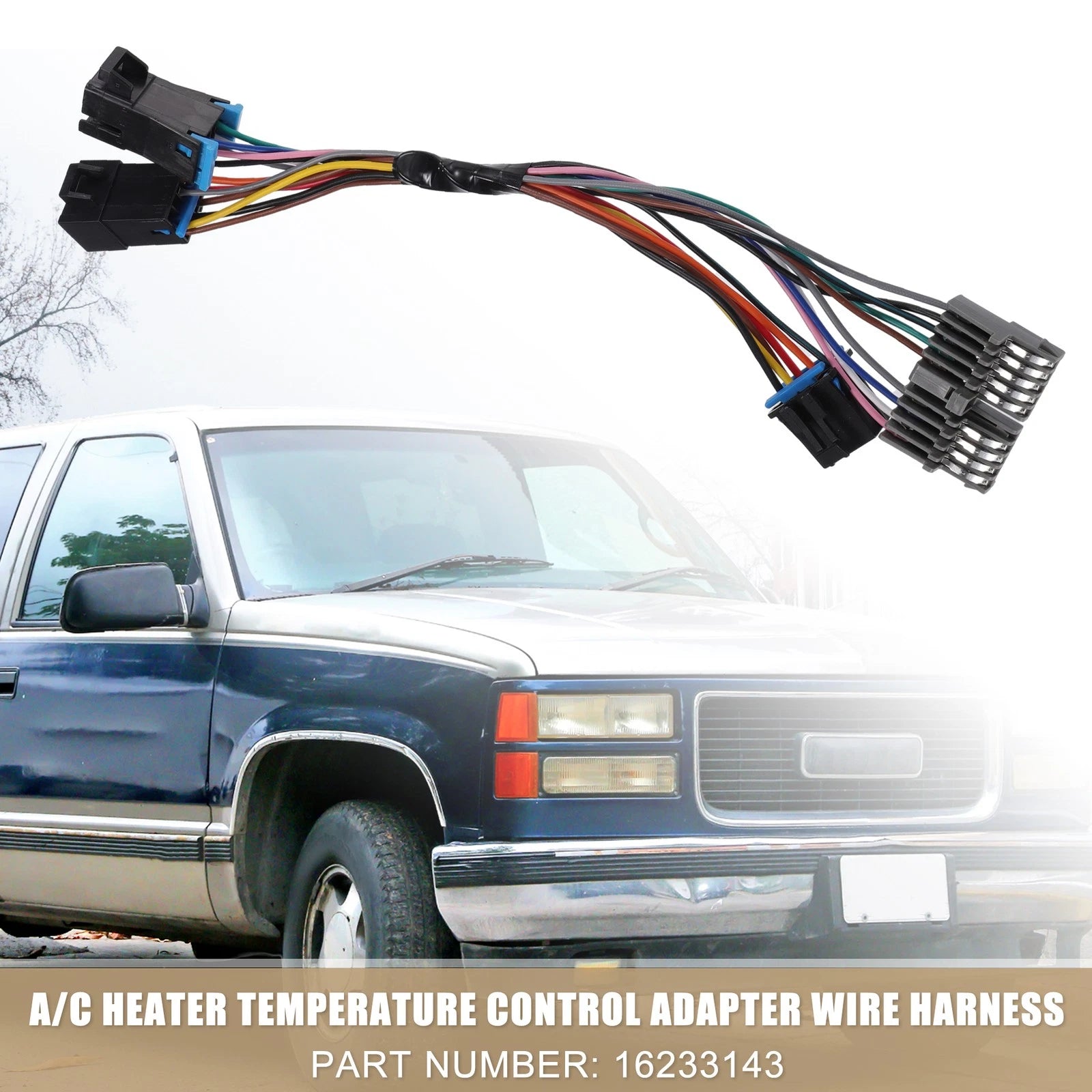 A/C Heater Temperature Control Adapter Wire Harness for Chevy Silverado (1999–2022)