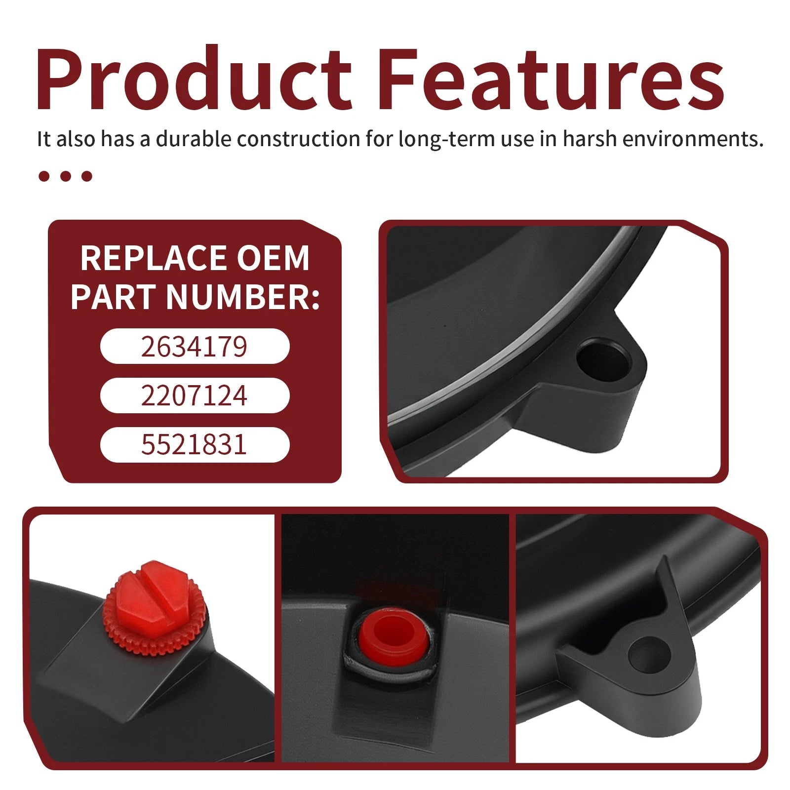 Outer Clutch Cover Gasket for Polaris RZR Ranger Sportsman ACE (325–1000)