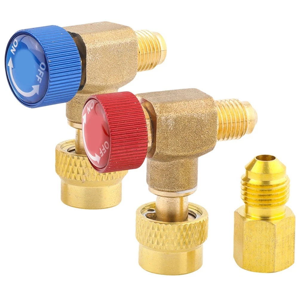 Copper Right Angle 90 Degree Air Conditioning Safety Valve for R410 Units