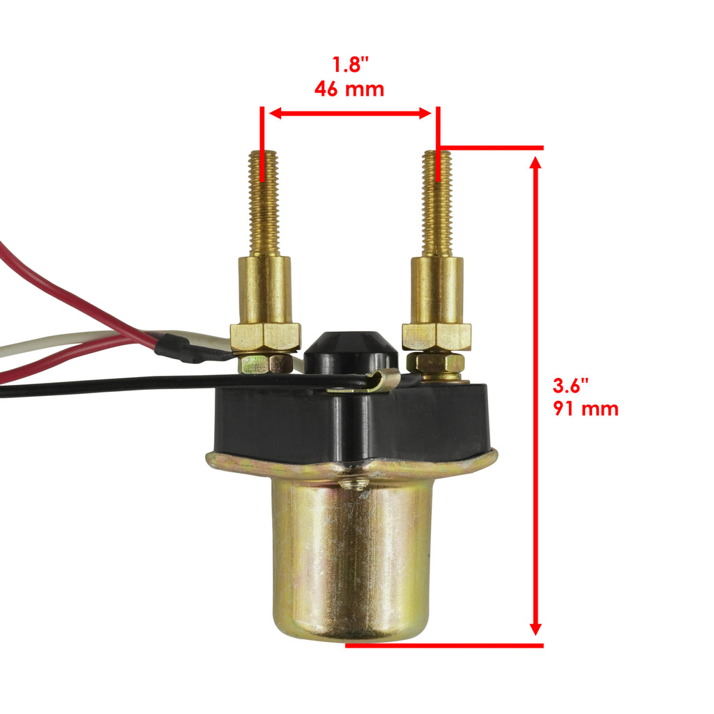 Starter Solenoid Relay 4 Wire Replacement for Kawasaki JS550 550SX (1982–1991)