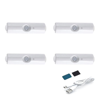 4X Magnetic RGB Night Light Motion Sensor Rechargeable Wireless Wall Lamp