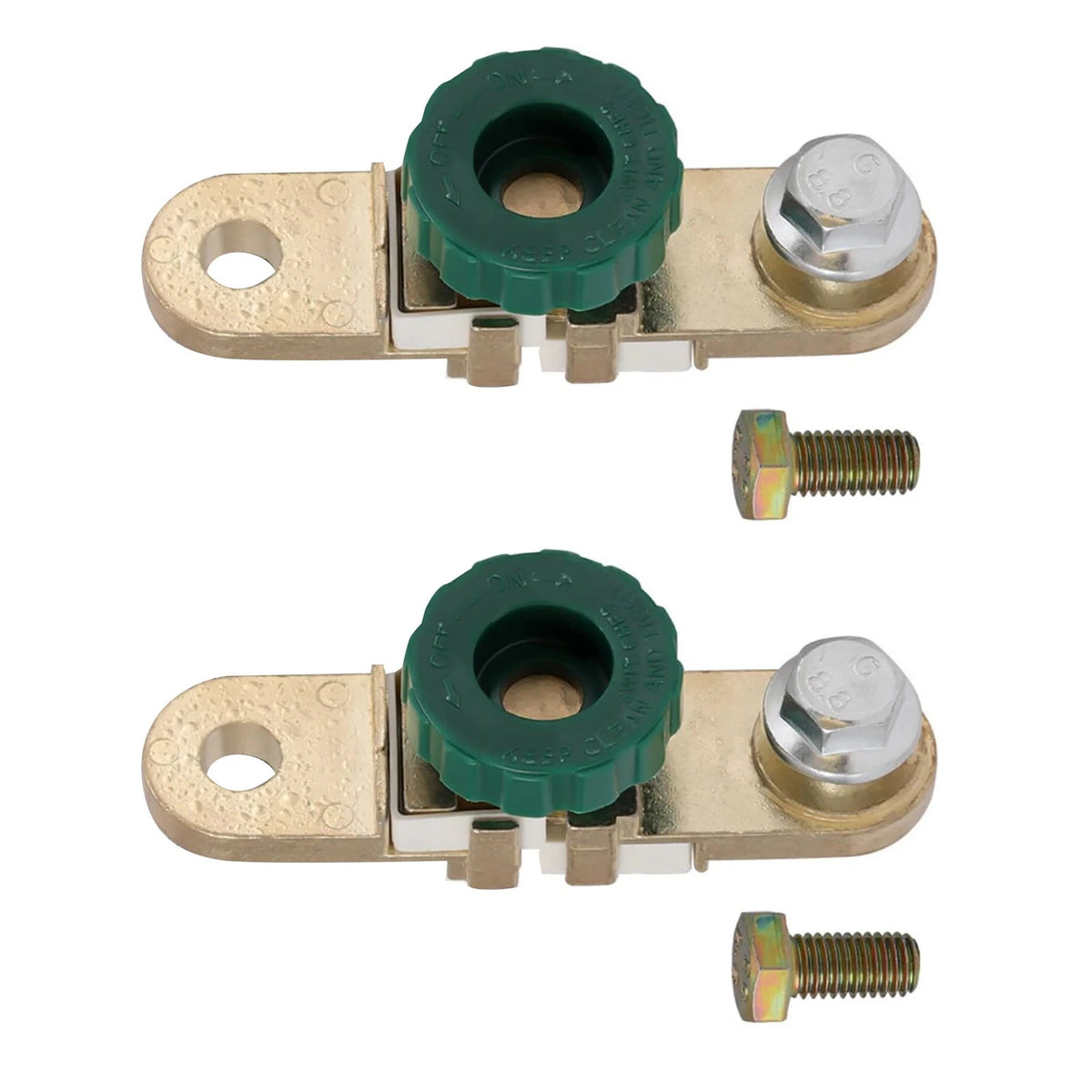 2X Side Post Terminal Battery Disconnect Switch for Auto (12V 125A)