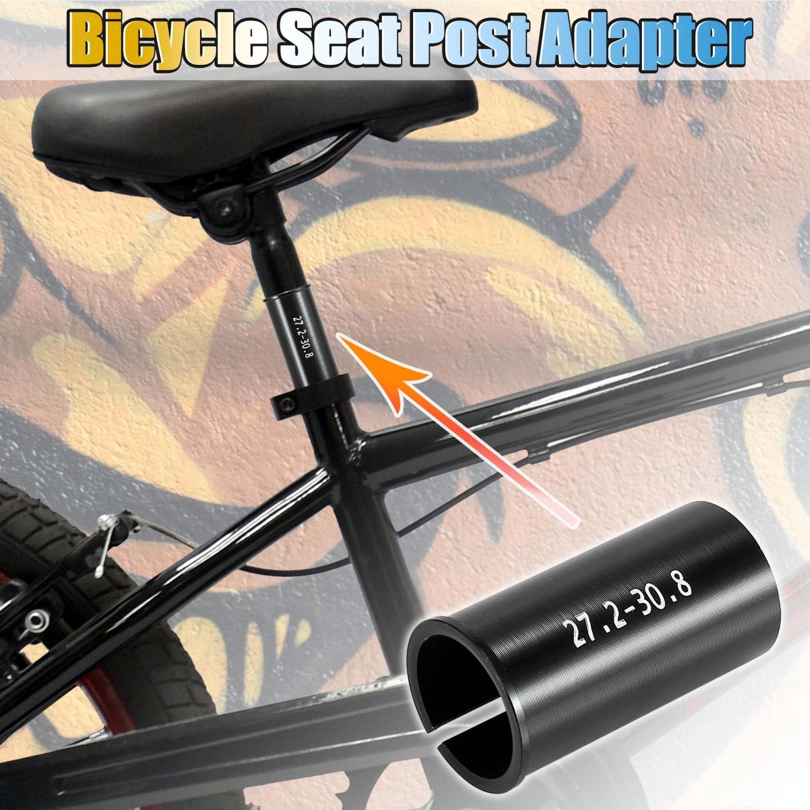 Adjustable Seatpost Tube for Bike 27.2–30.8mm Universal Fitting Adapter