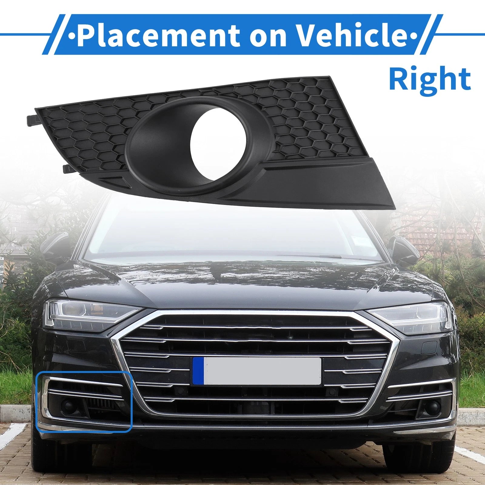 Front Right Fog Light Grill Replacement for Chevrolet Captiva (2012–2014)