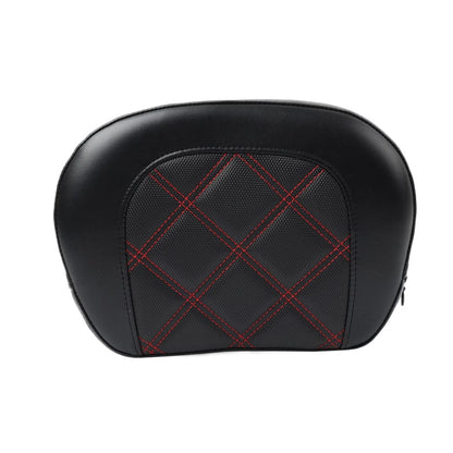 Sissy Bar Backrest Pad for Harley Electra Glide (2014–2023) - Red Stitching
