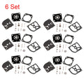 Set of 6 Carburetor Rebuild Kits for Stihl HS45 FS55 FS38 BG45 (RB-100 C1Q)
