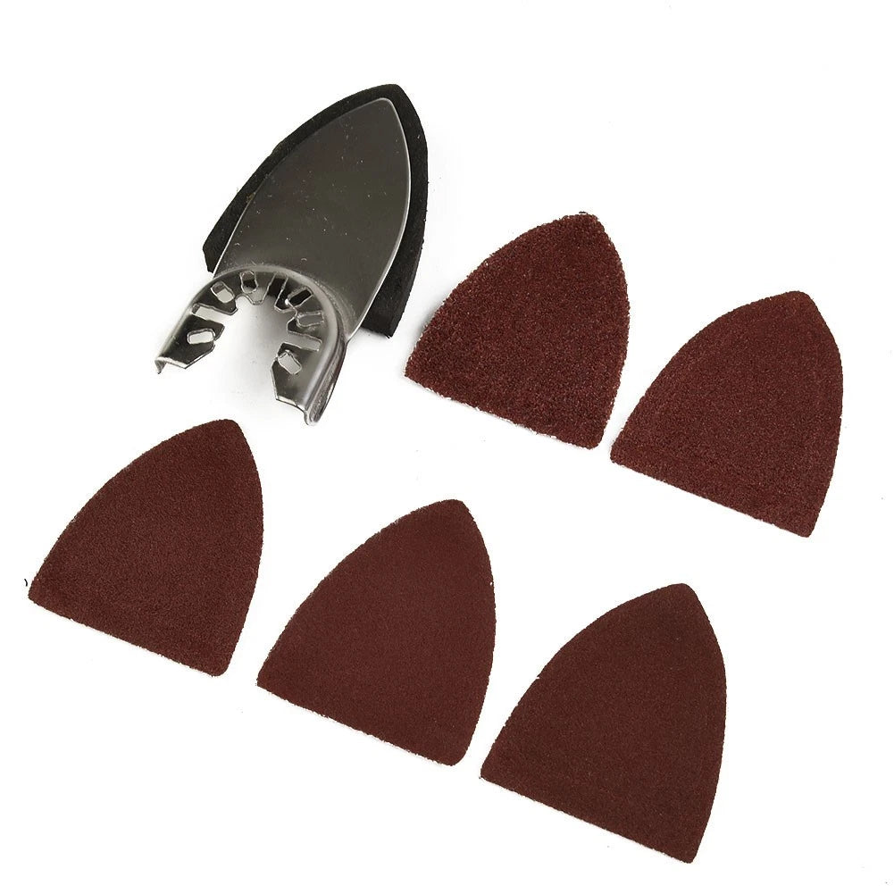 25 Sanding Sheets & Pad for Oscillating Tool Accessories Kit