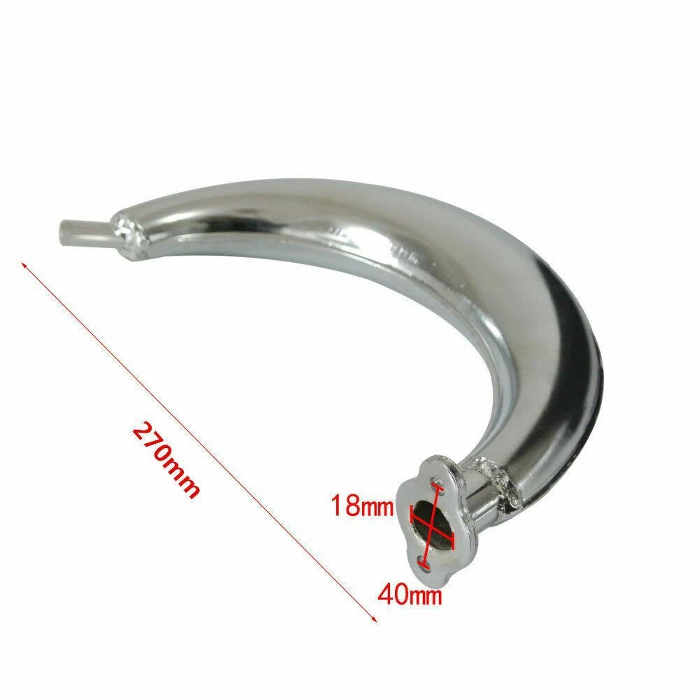 Expansion Chamber Exhaust Pipe Muffler for 66-80cc Bicycle Engine