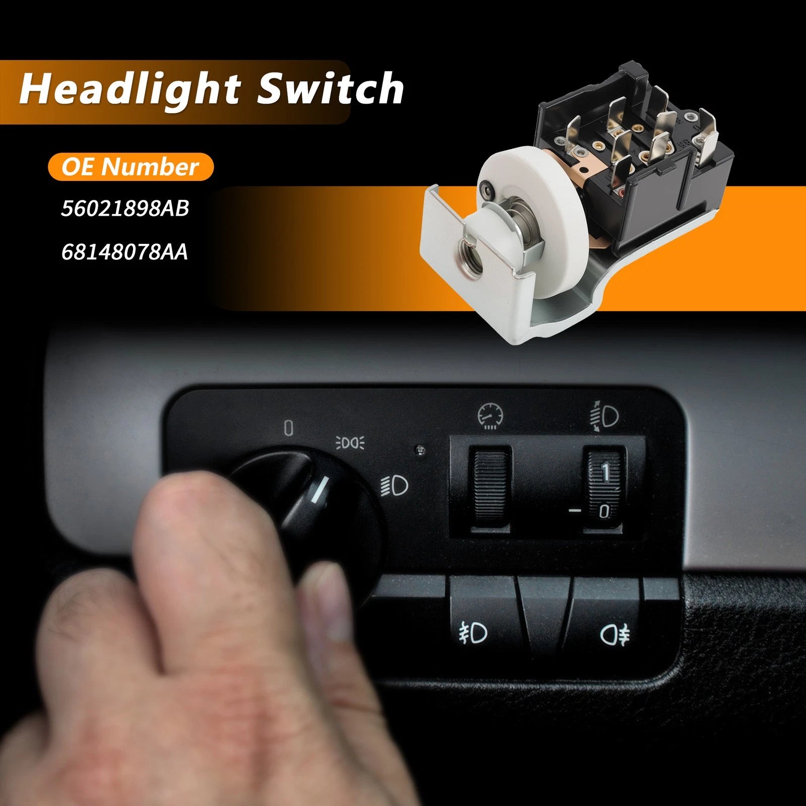 Headlight Switch for Dodge Dakota (1997–1998) OEM Replacement