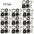 Set of 10 Carburetor Repair Kits for Zama C1U-W18 C1U-W18A C1U-W24 RB-115