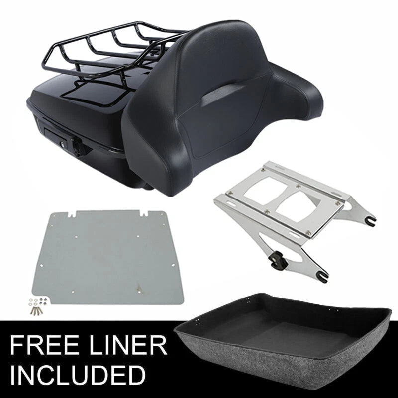 Chopped Trunk Backrest Pad for Harley Touring Road Glide (2014–2026)
