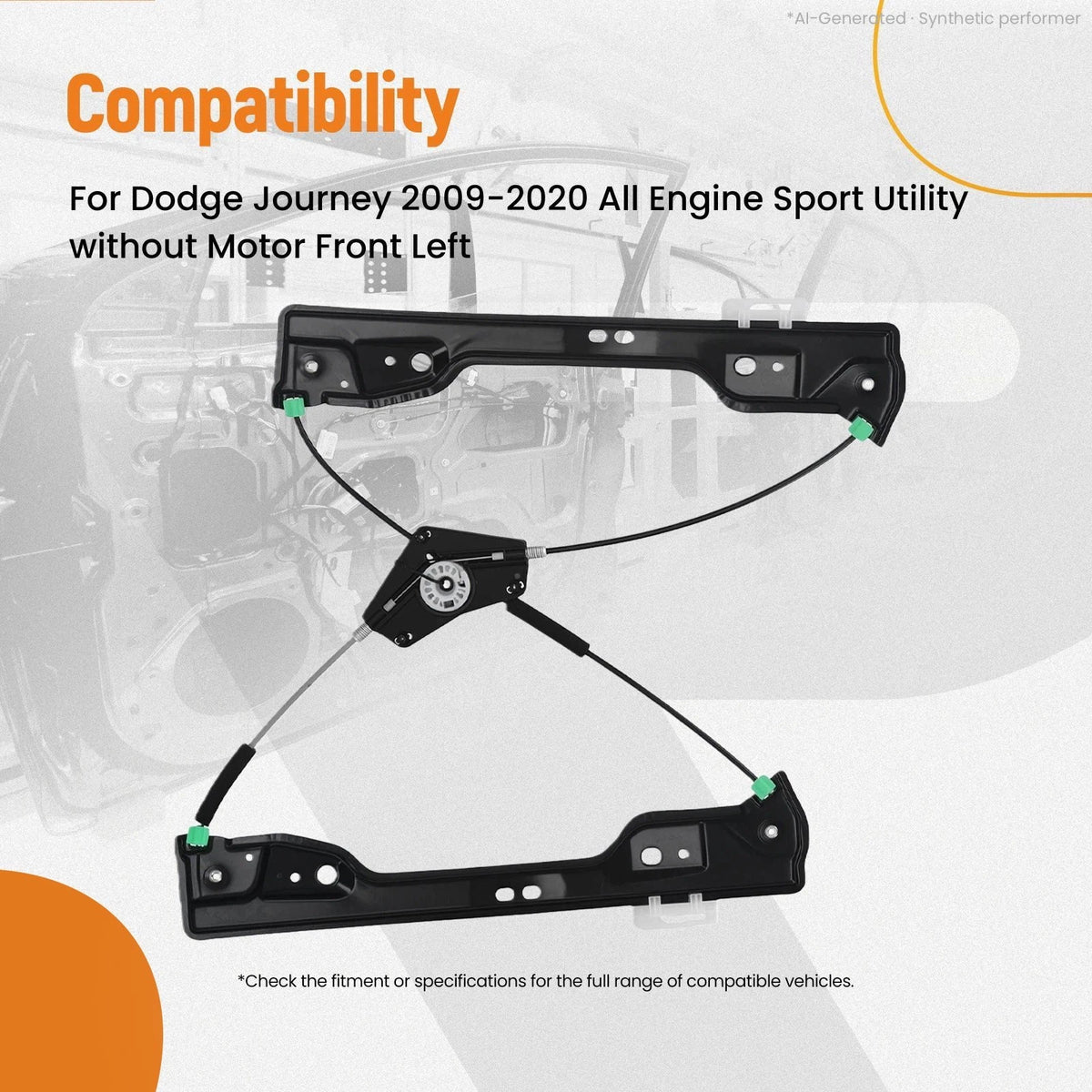 Front Left Window Lifter for Dodge Journey (2009–2020) 752-268