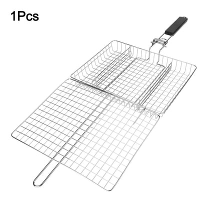 Folding Barbecue Grill Basket for Easy Food Handling