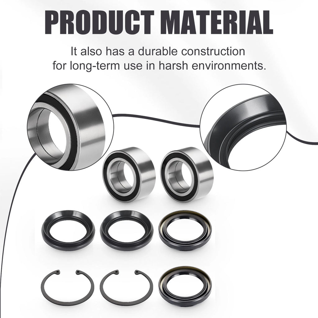 Rear Wheel Bearings & Seals Kit for Honda Rincon 650 TRX650FA/FGA (2003–2005)