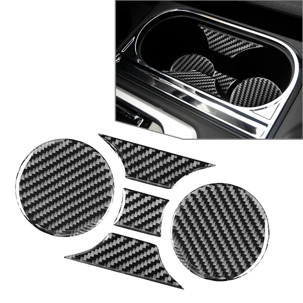 Black Central Control Cup Holder Panel Cover Trim for Toyota Tundra (2014–2021)