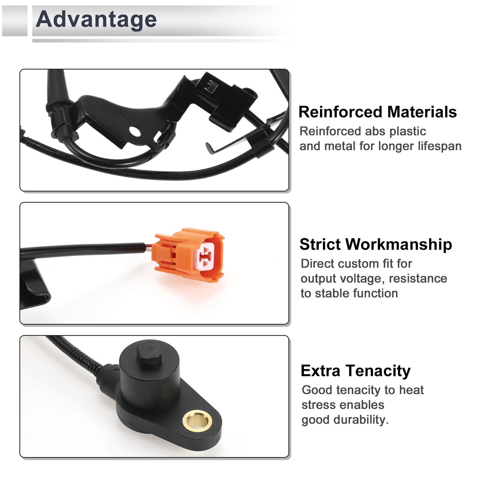 ABS Wheel Speed Sensor Front Right Replacement for Honda Civic (2016–2021)