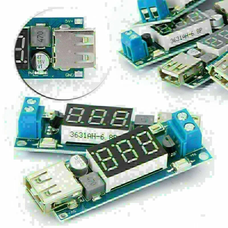 5V Step Down Voltmeter Buck Converter Module for UK Applications (DC 4.5-40V)