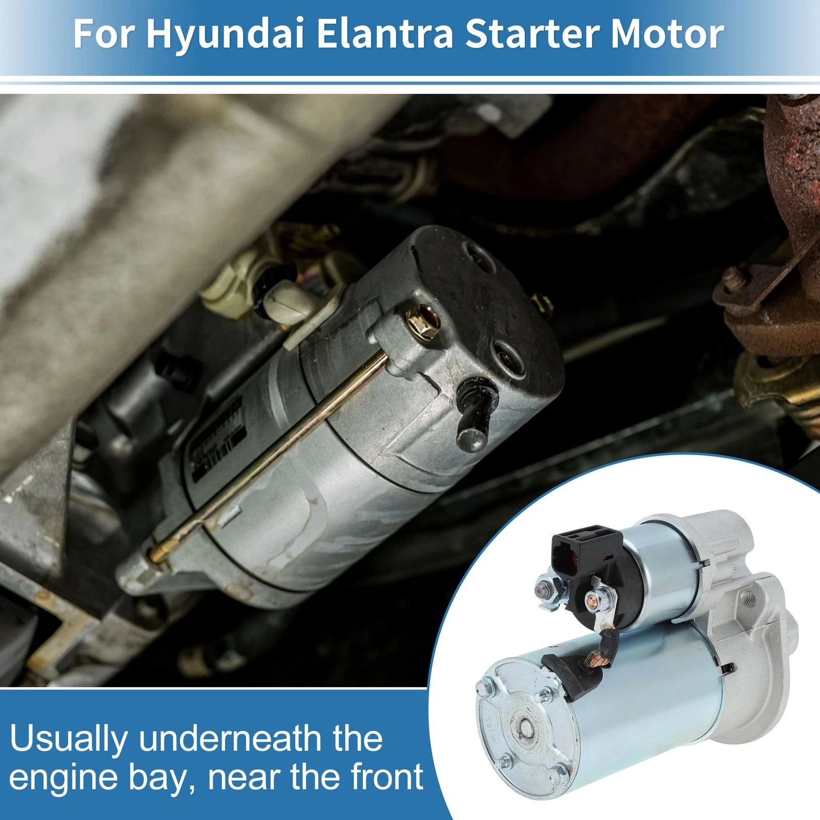 Starter Motor Replacement for Hyundai Elantra and Kia Forte (2014–2021)