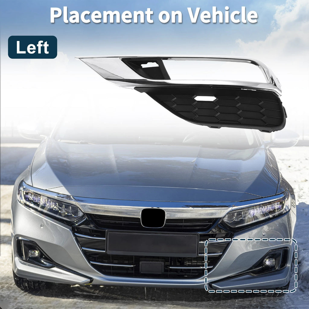 Left Front Fog Light Grill Replacement for Honda CRV (2015–2016)
