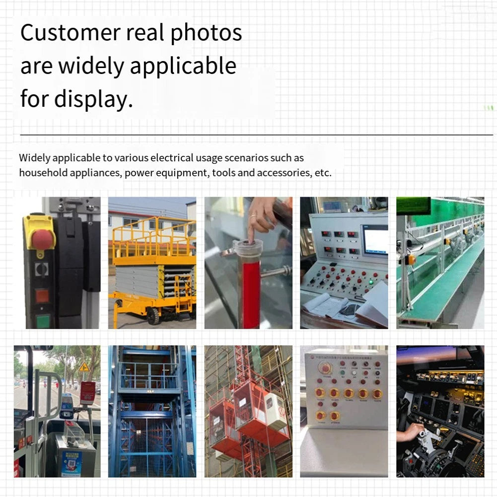 Electromagnetic Switch 5 Pin 250VAC 18A for Industrial Safety Stop