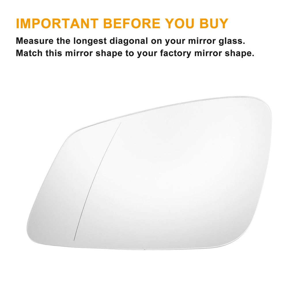 Left Side Mirror Glass with Heated Back for BMW 2 3 4 5 6 7 Series M
