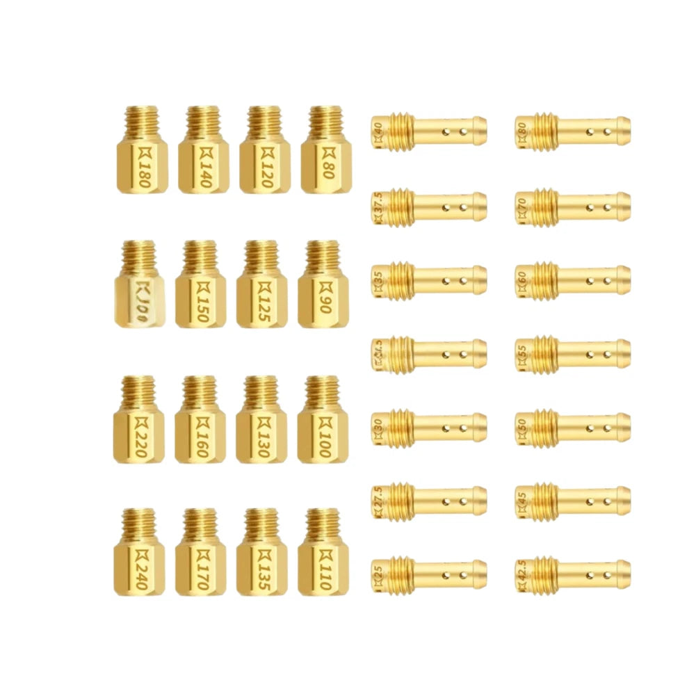 Set of 16 Main + 14 Idle Fuel Injectors for Mikuni VM18-VM44