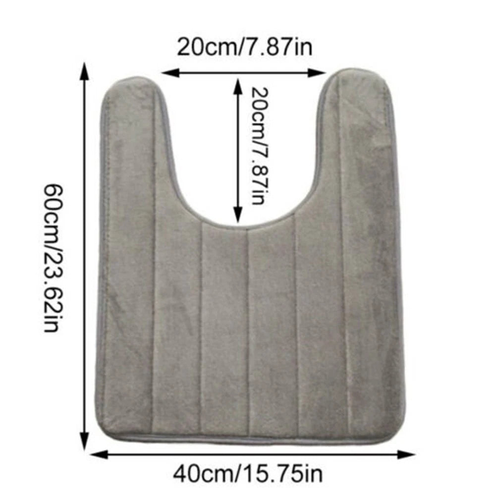 Stylish Coral Fleece Bath Mat with Non-Slip Backing for Home