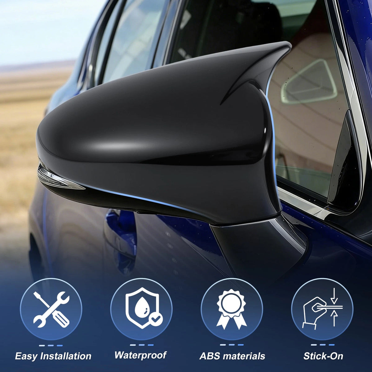Wing Mirror Cover Overlay Left Right for Lexus IS200t IS300 IS350 (2013–2020)