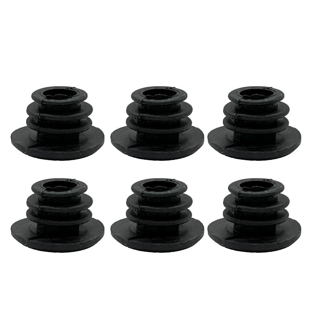 6PCS Rubber Handlebar End Grips 30mm for Scooter