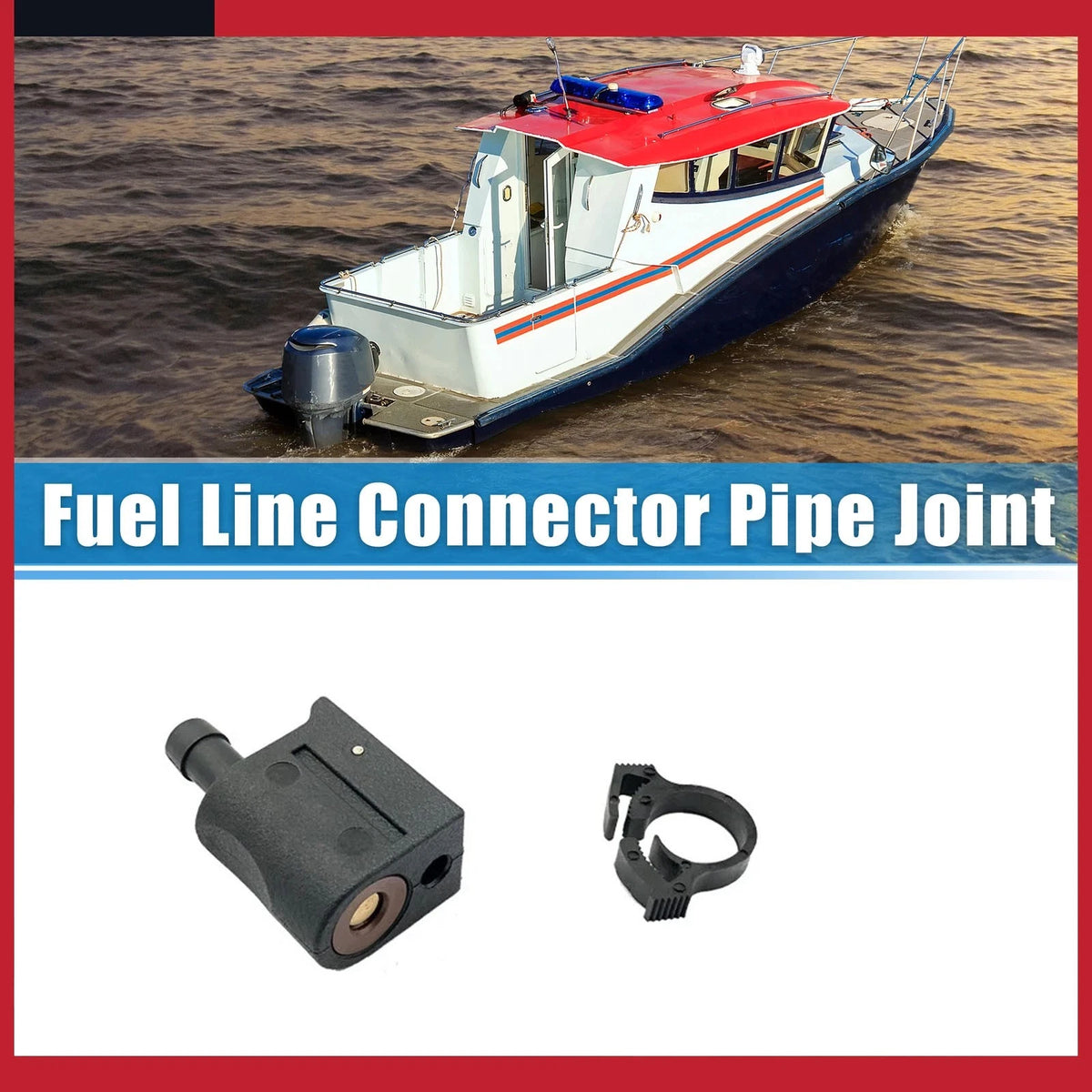 Mercury Mariner Outboard Quick Release Fuel Connector 8mm Engine End 22-13563Q3