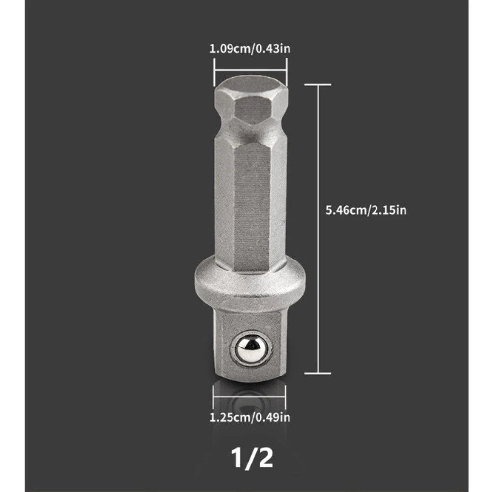 1/2in Connecting Rod Hex to Square Quick Release for Mechanics (1pc)