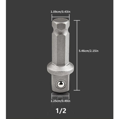 1/2in Connecting Rod Hex to Square Quick Release for Mechanics (1pc)