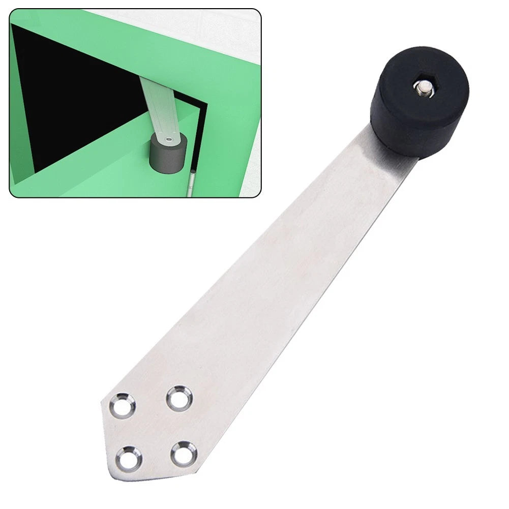 Door Stop Buffer for Wooden Door - Silver Stainless Steel 304