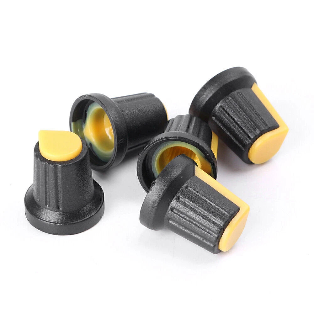 5X Potentiometer Switch Knob Cap for Universal Rotary Control (Dia 6mm)