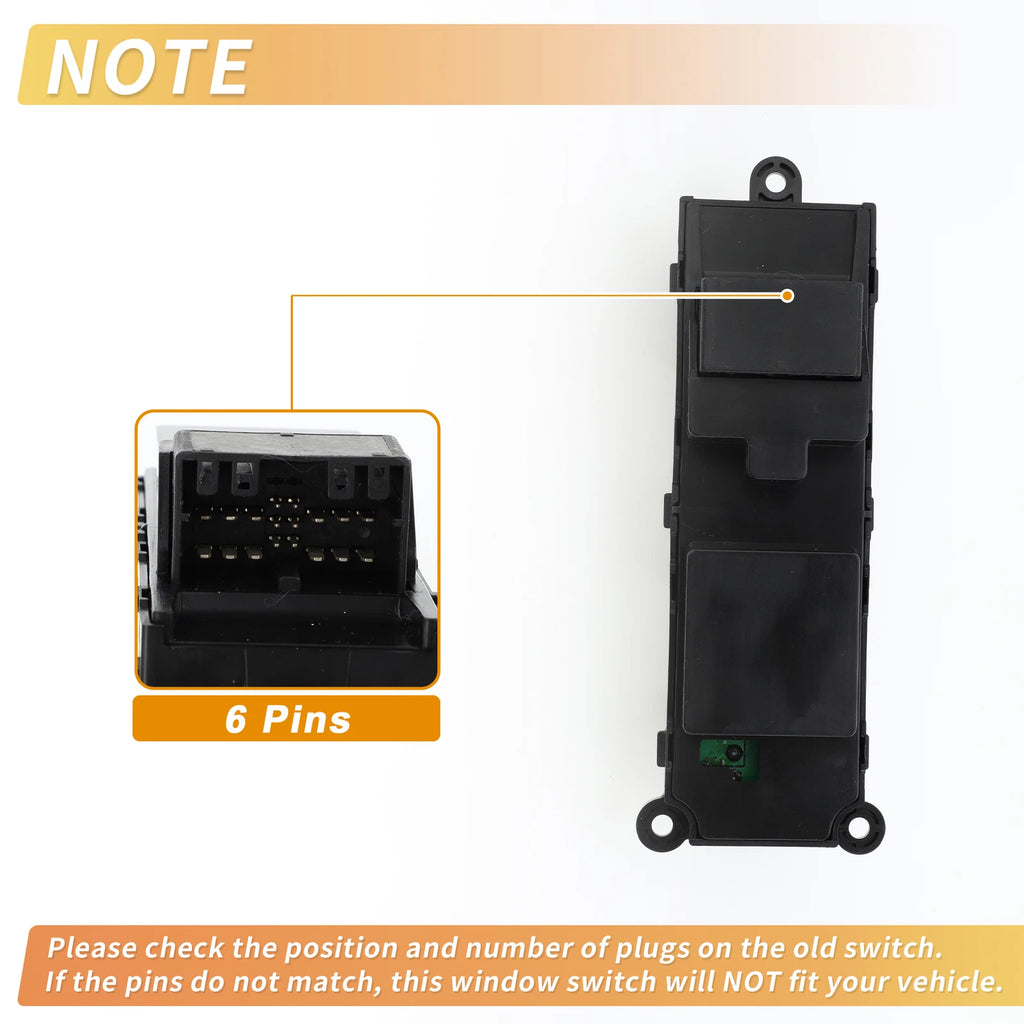 Front Right Power Window Switch for Suzuki Vitara (1992–1998)