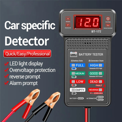 RT01 Relay Tester for 12V 24V DC Systems + BT172 Voltmeter Ammeter