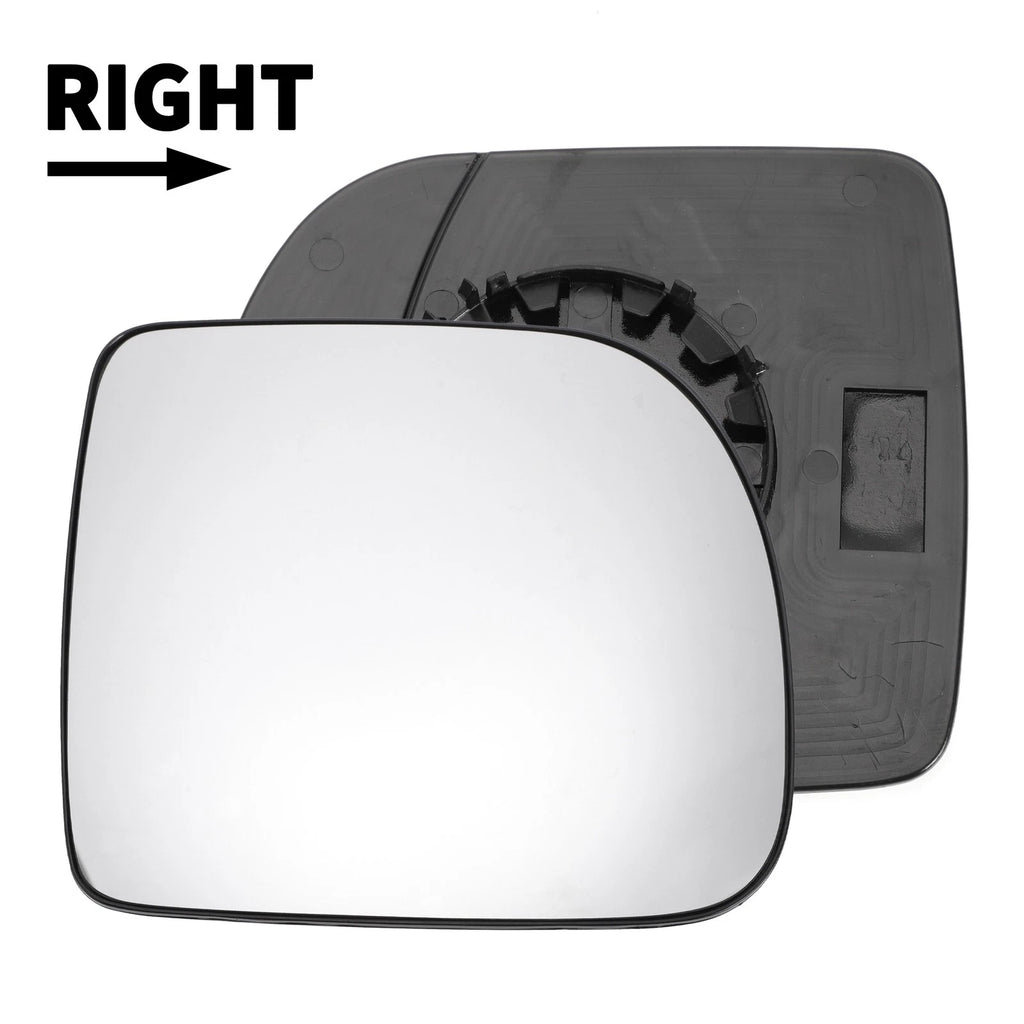 Right Side White Mirror Glass for Renault Kangoo (1997–2001)