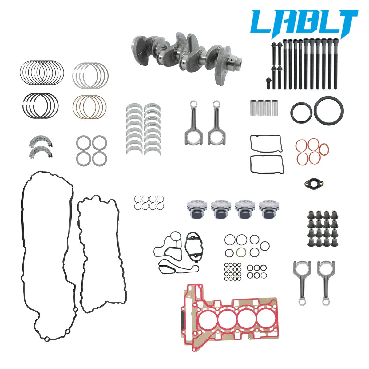Engine Rebuild Overhaul Kit & Crankshaft & 4X Con Rods for BMW N20 N21 (2012–2019)