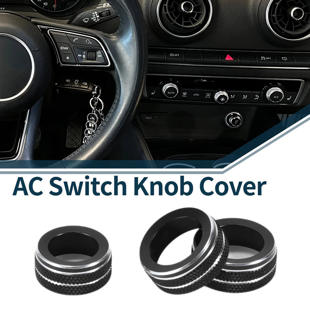 AC Climate Heater Switch Knob Cover Ring for Audi A3 8V (2014–2020)