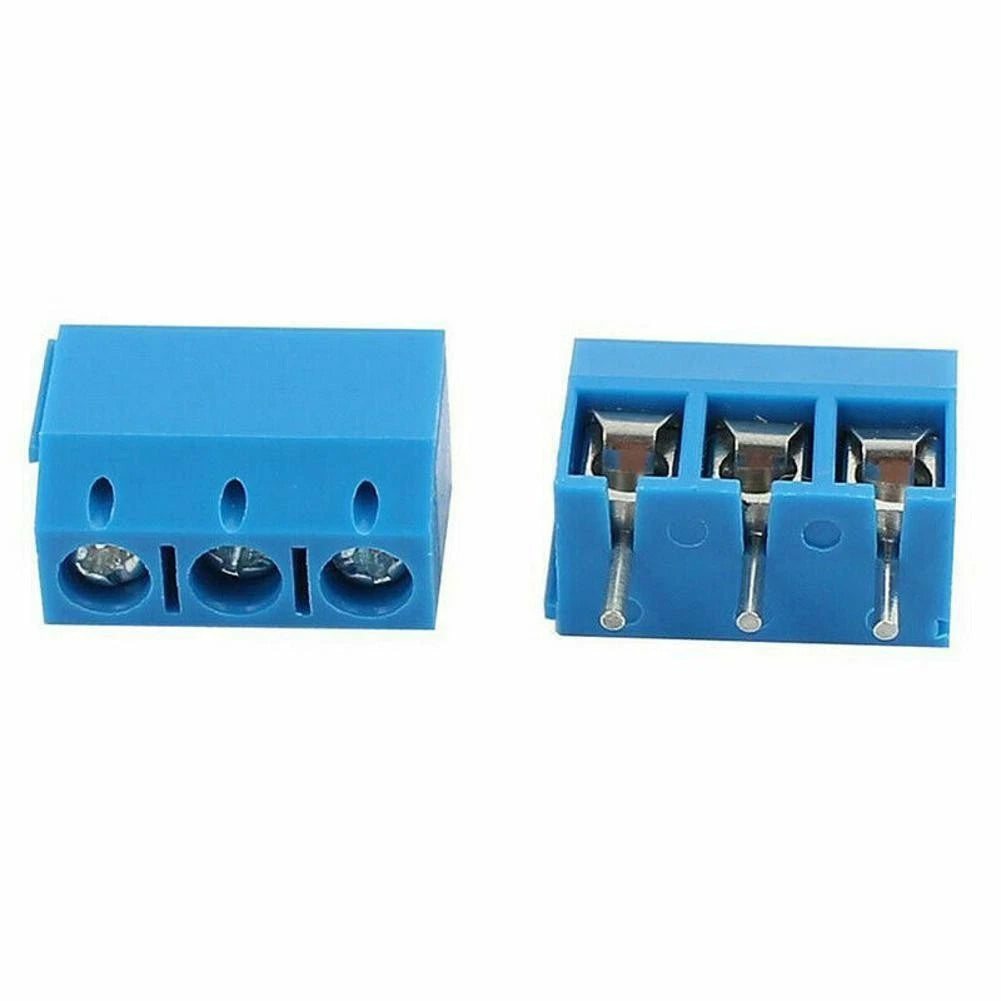 100 Pack 3 Pin PCB Screw Terminal Block Connector KF301-3P for