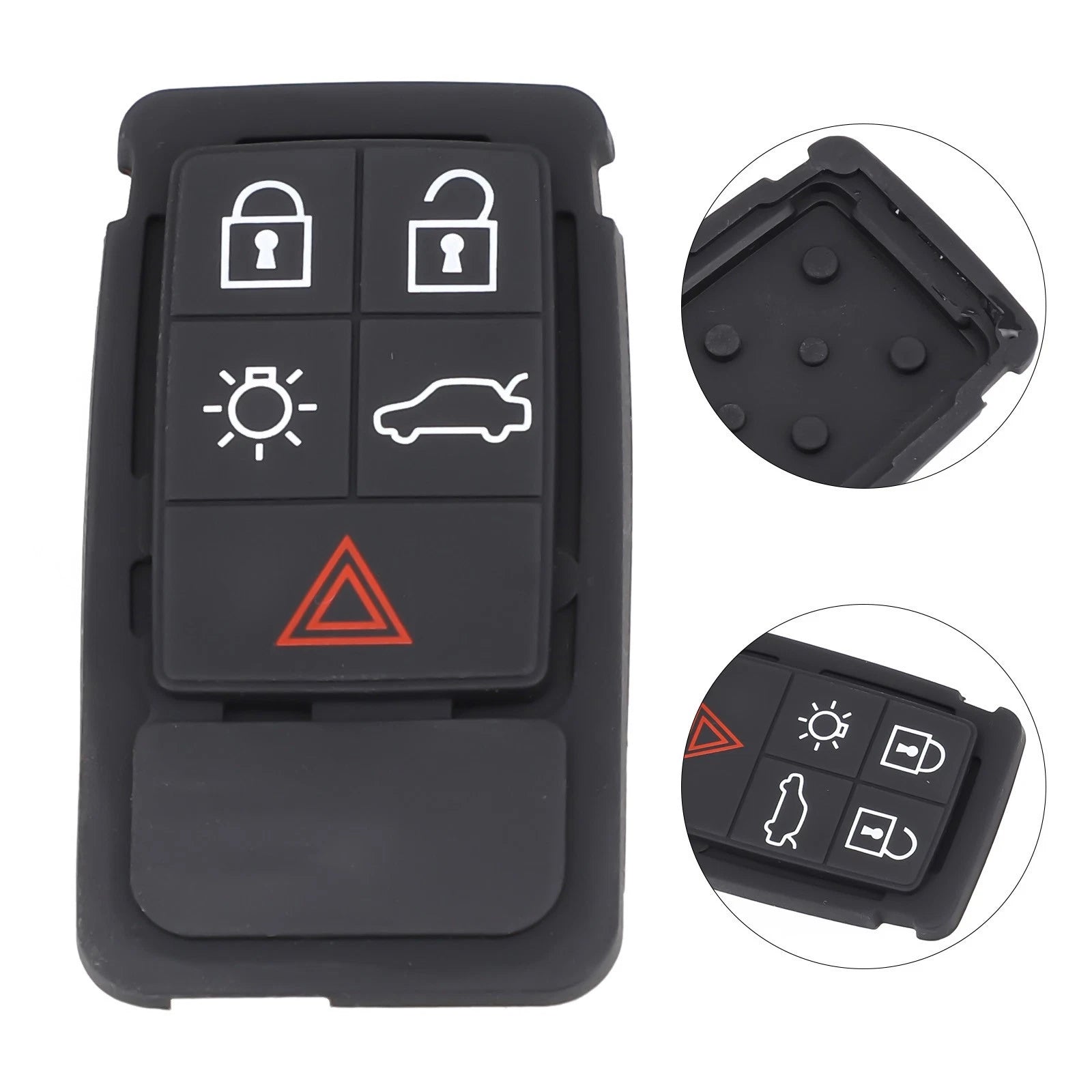 Soft Rubber Key Pad Replacement for Volvo XC60 XC70 V70 S60 S80 (2008–2017)